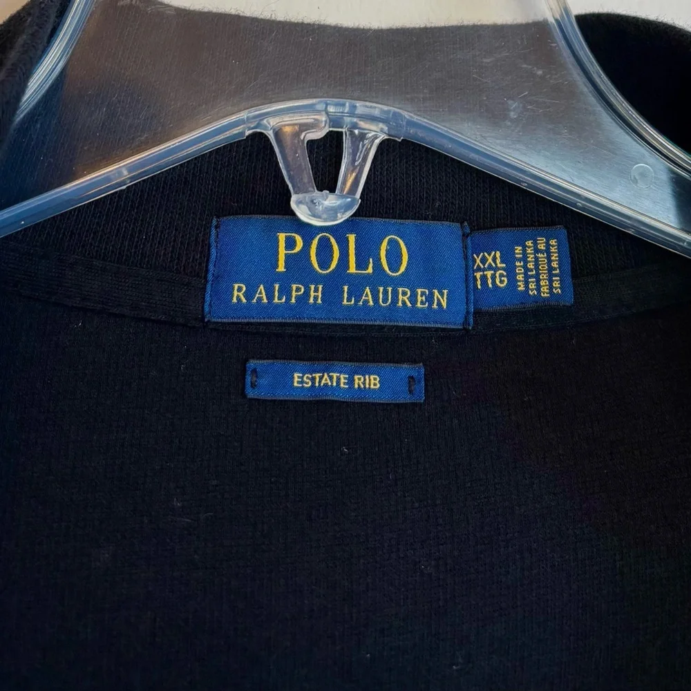 POLO RALPH LAUREN ESTATE RIB BLACK PULLOVER